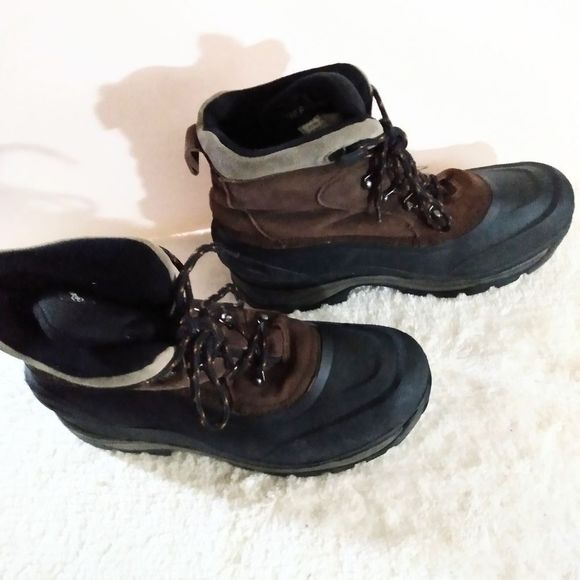 Polaris Thermolite Mens Suede Rubber Winter Boots Size 8 main image 5